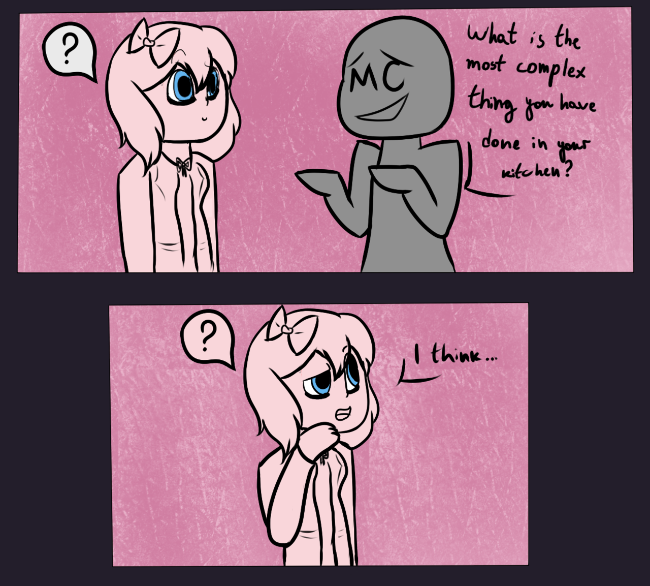 A Confused Space Dog Inspired Once Again By @incorrect-ddlc - Comics (1280x1153), Png Download