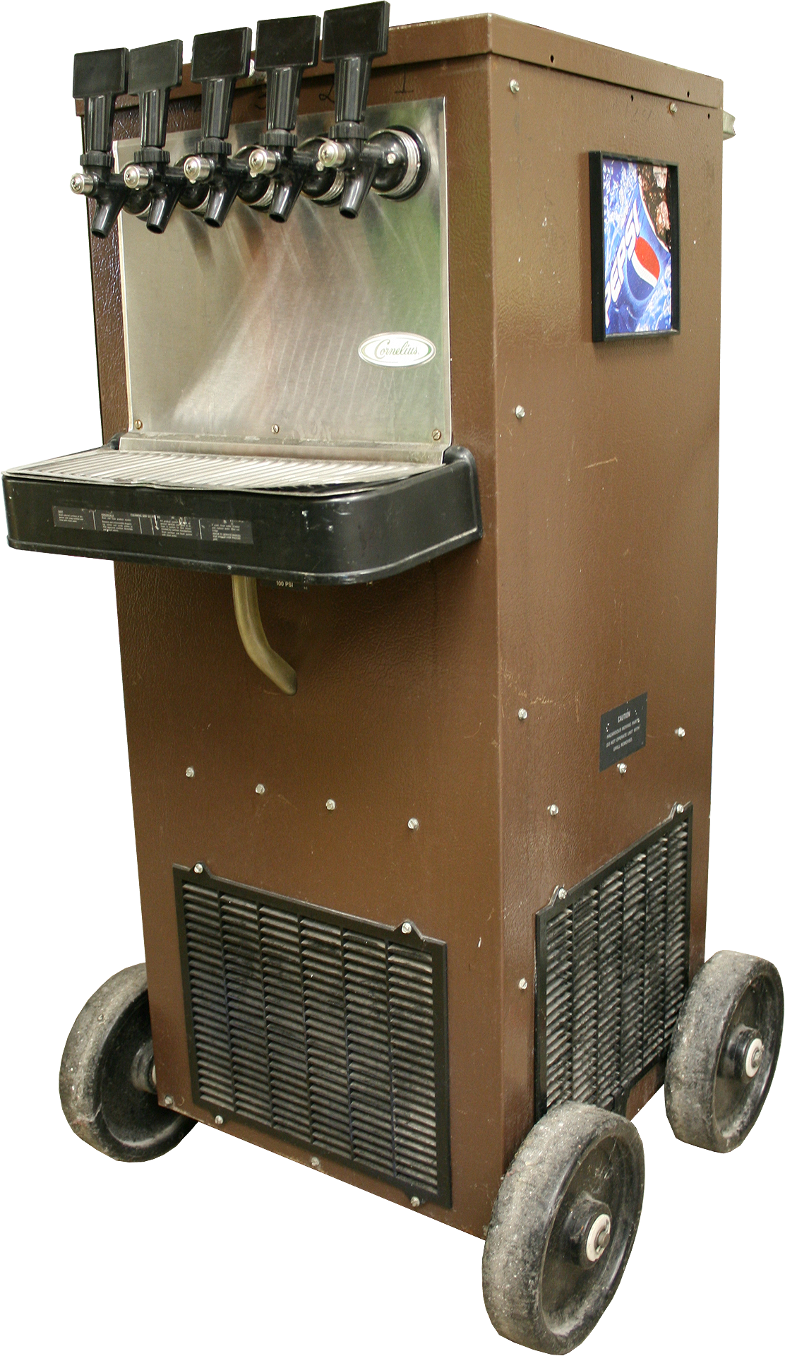 5 Head Refrigerated Soda Fountain - Plywood (1112x1920), Png Download