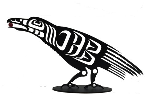 Clip Art Free Stock Anvil Island Design Metal Art Tagged - First Nations Raven Art (480x360), Png Download