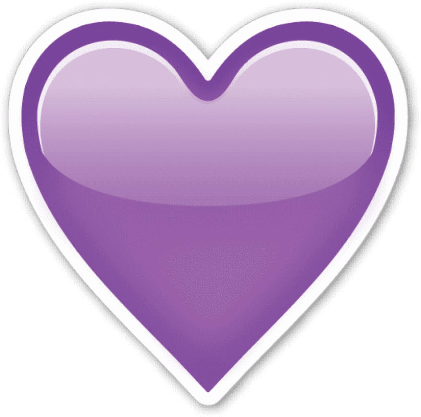 Emojis De Whatsapp Corazones Png Vector Royalty Free - Emoji Png Purple Heart (528x523), Png Download