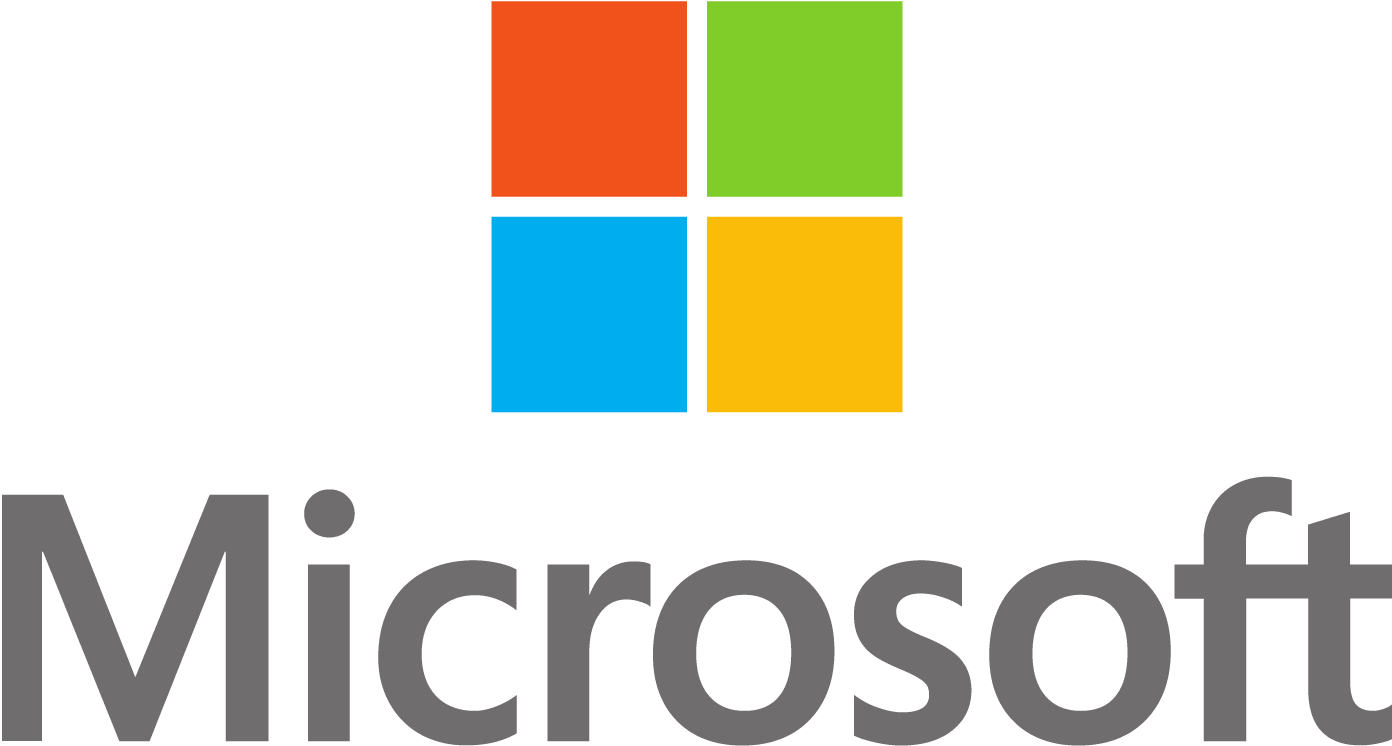 Microsoft Logo Png Design Vector Free Download - Transparent Microsoft Logo Png (1392x746), Png Download