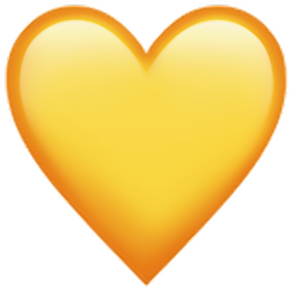 sarı kalp png