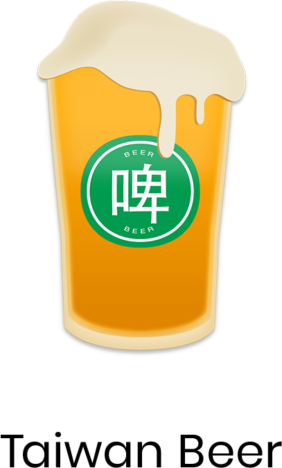Taiwan Beer Taiwan Beer Is A Lager Beer - Pint Glass (1000x1000), Png Download