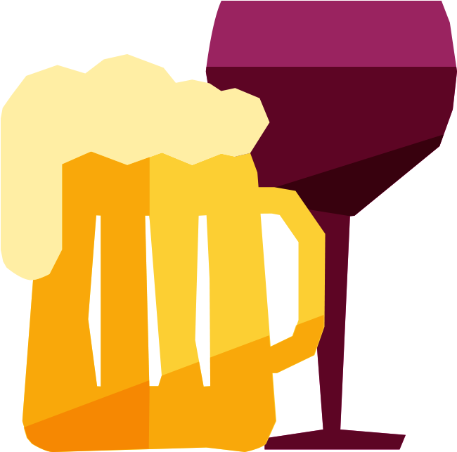 Sangria Clipart Beer Wine - Beer And Wine Cartoon (800x800), Png Download