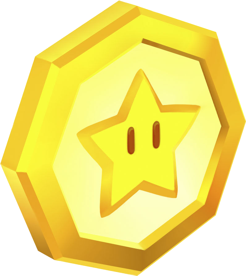 Star Medal - Super Mario 3d Land Star (865x959), Png Download