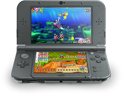 Nintendo 3ds Device - Nintendo 3ds Xl System New Black (500x400), Png Download