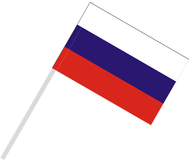 Flag With Flagpole Tunnel - Russian Flag Pole Png (394x335), Png Download