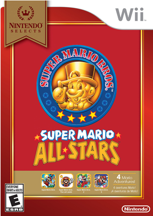 Super Mario All-star Limited Edition - Mario All Stars Wii (375x471), Png Download