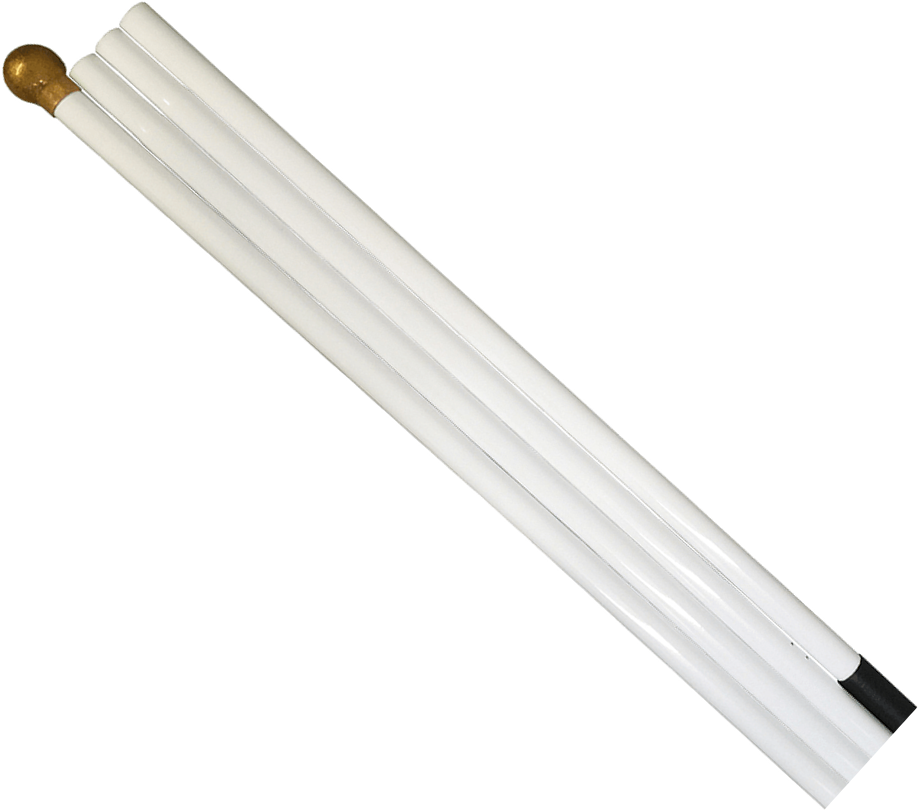 White Titan Flagpole Replacement Sections - Fluorescent Lamp (919x810), Png Download