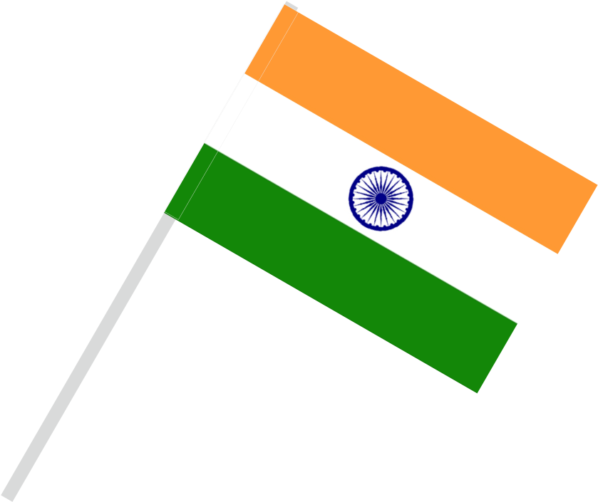 Flag With Flagpole Tunnel - Indian Flag Png Transparent (1041x789), Png Download