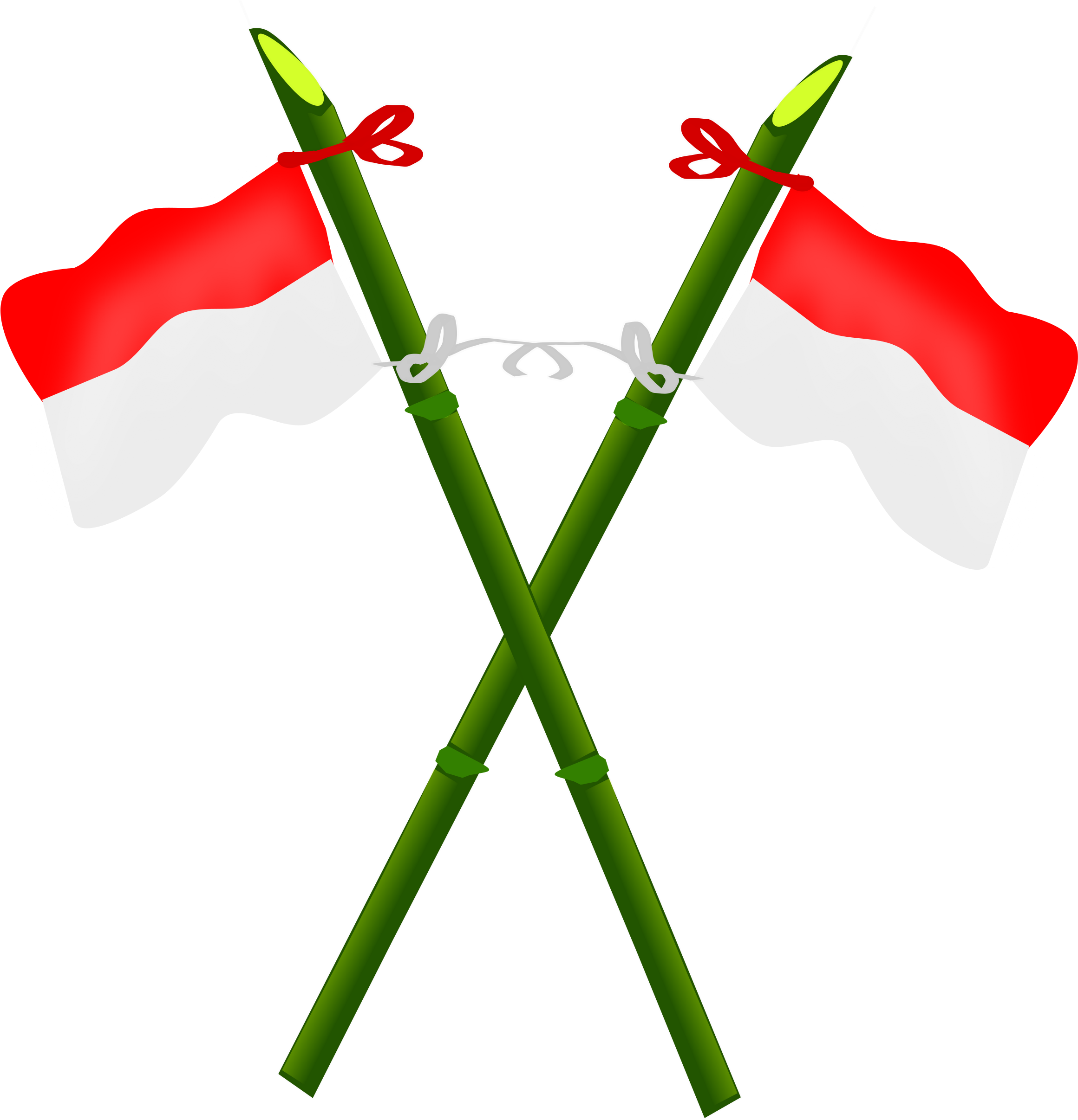 Flagpole, Bamboo, Flag, Indonesia, National - Indonesian Flag Clip Art (602x640), Png Download