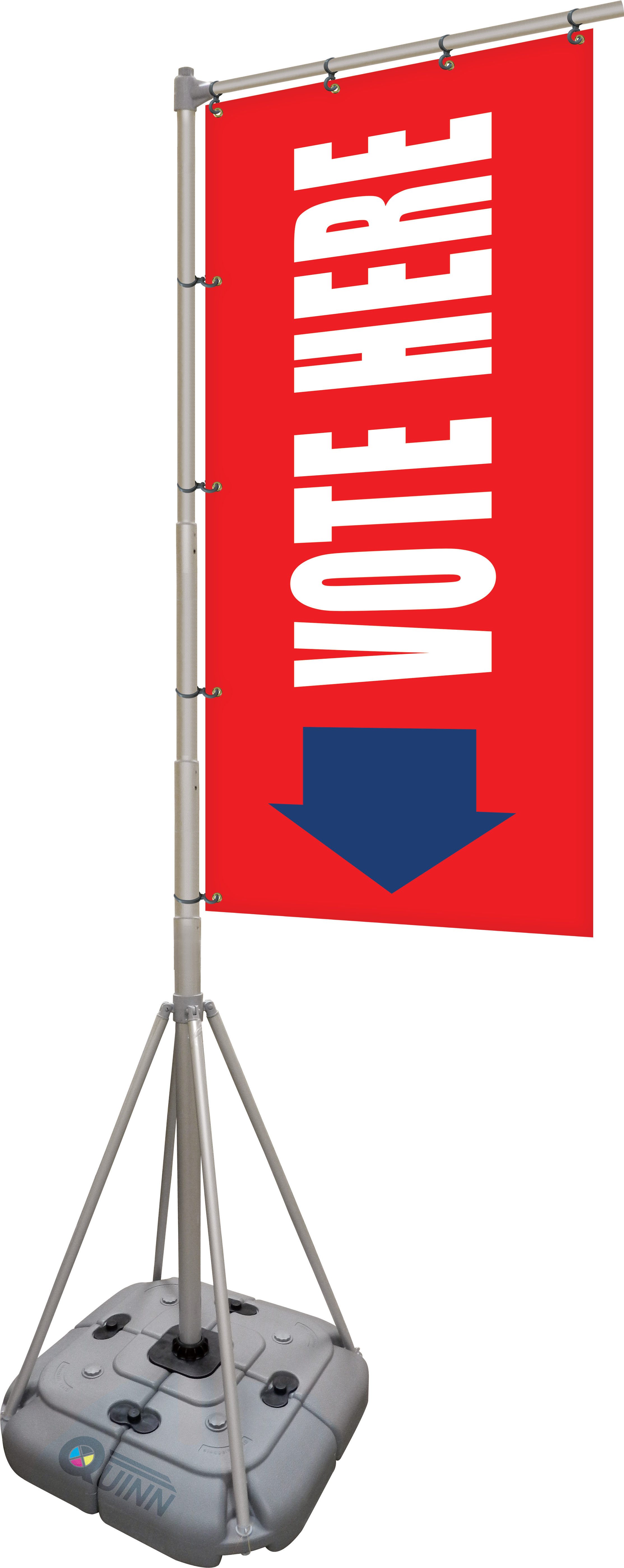 Giant Flag Pole Banners Give Your Next Political Event - 10' Giant Flagpole Kit (2227x5597), Png Download