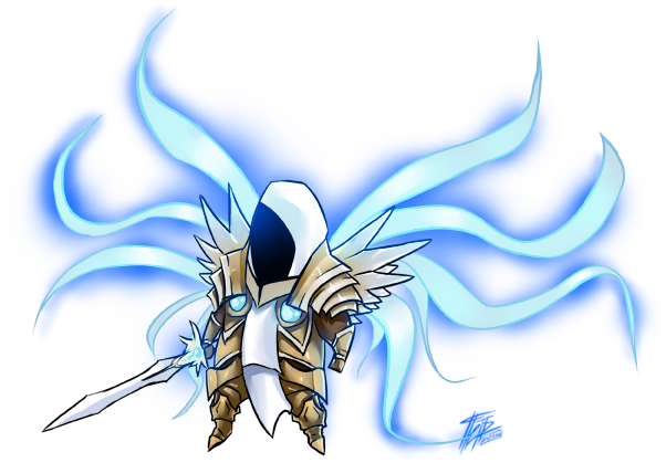 Archangel Tyrael - Diablo 3 Angel Png (616x486), Png Download