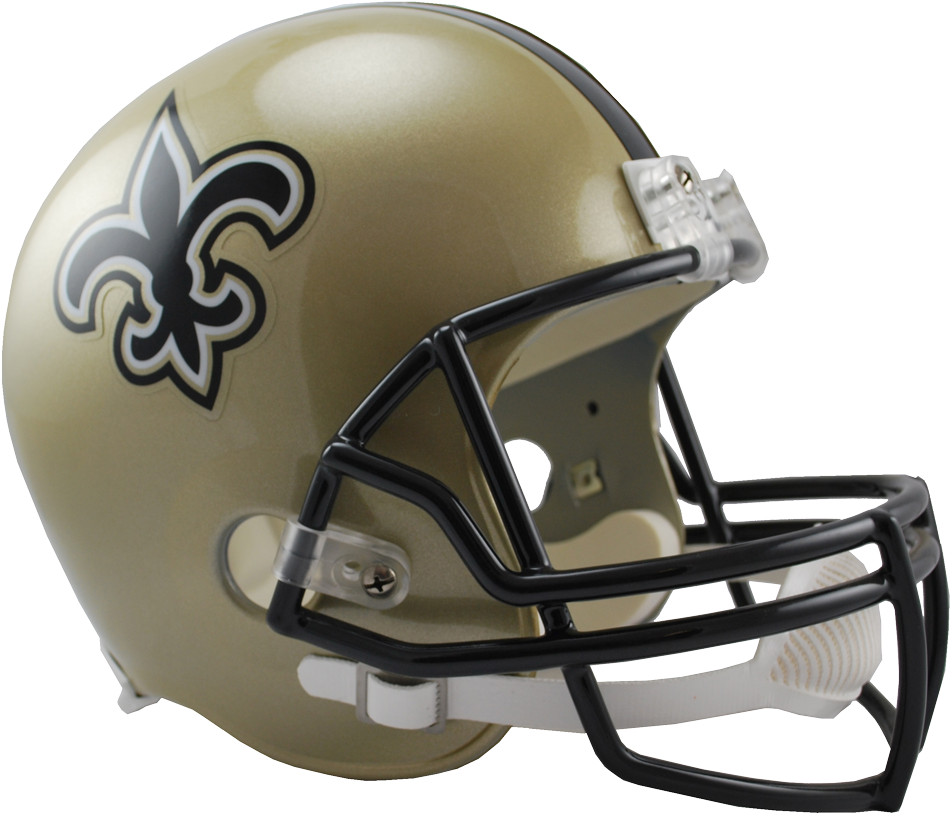 New Orleans Saints Vsr4 Replica Helmet - New Orleans Saints Full Size Replica Football Helmet (1000x859), Png Download