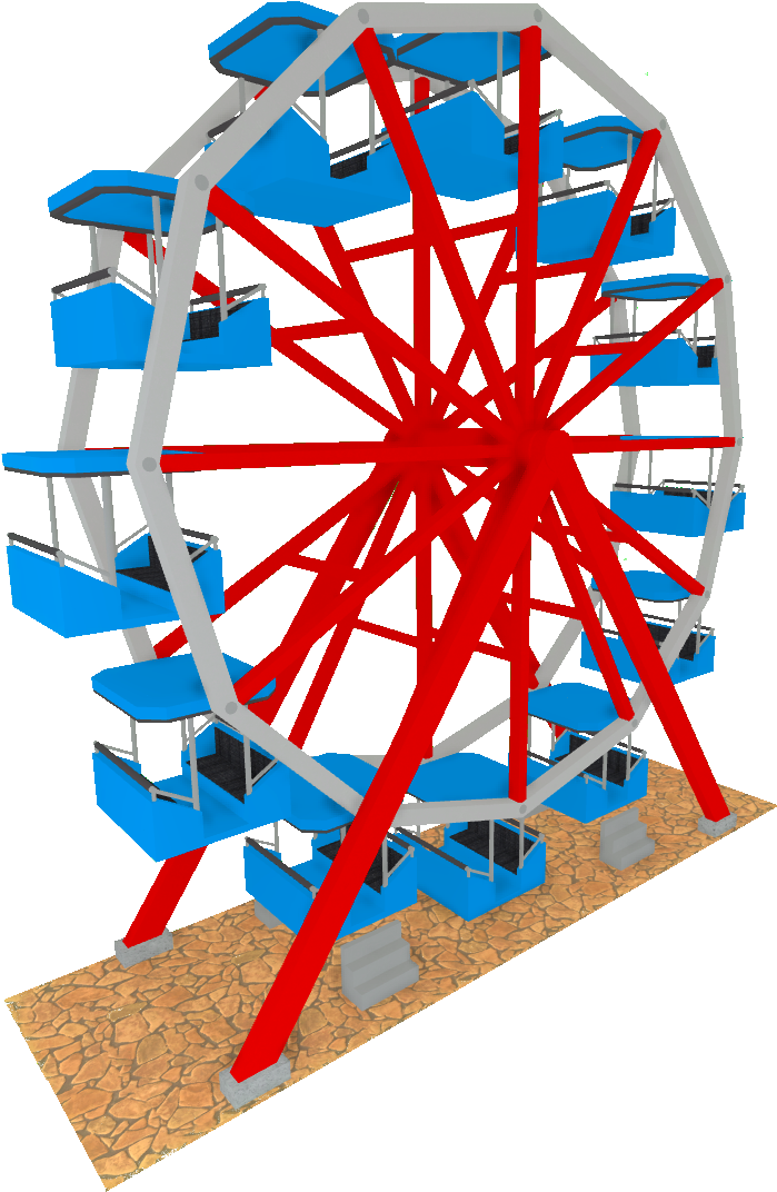Ferris Wheel - Rollercoaster Tycoon 2 (768x1073), Png Download