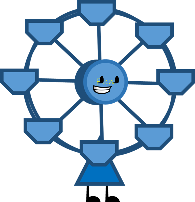Ferris Wheel - Bfdi Ferris Wheel (678x703), Png Download
