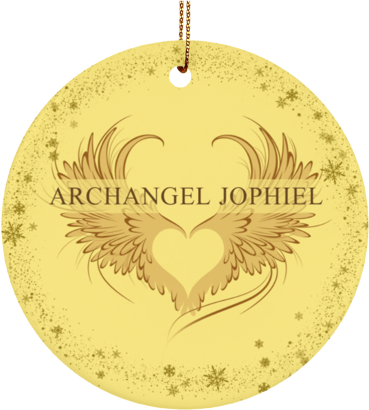 Archangel Jophiel Circle Ornament - Cure Autism Throw Blanket (600x600), Png Download