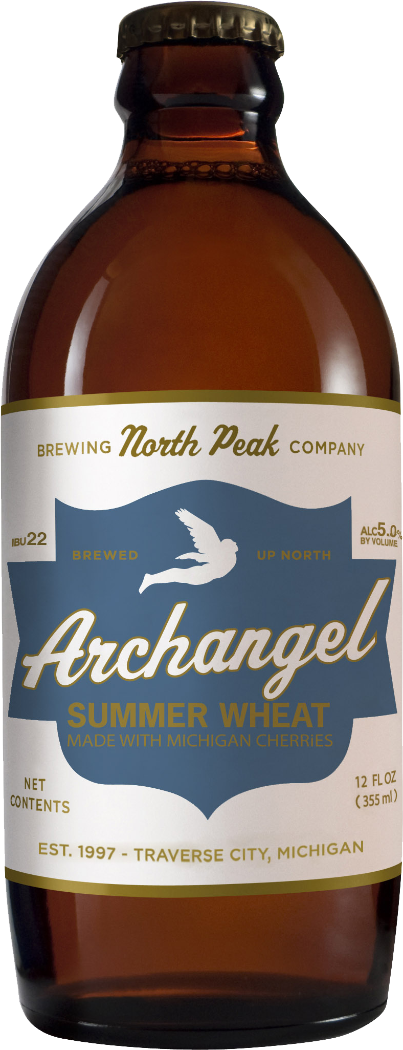 North Peak Archangel Bottle - North Peak Archangel Summer Wheat (984x2176), Png Download