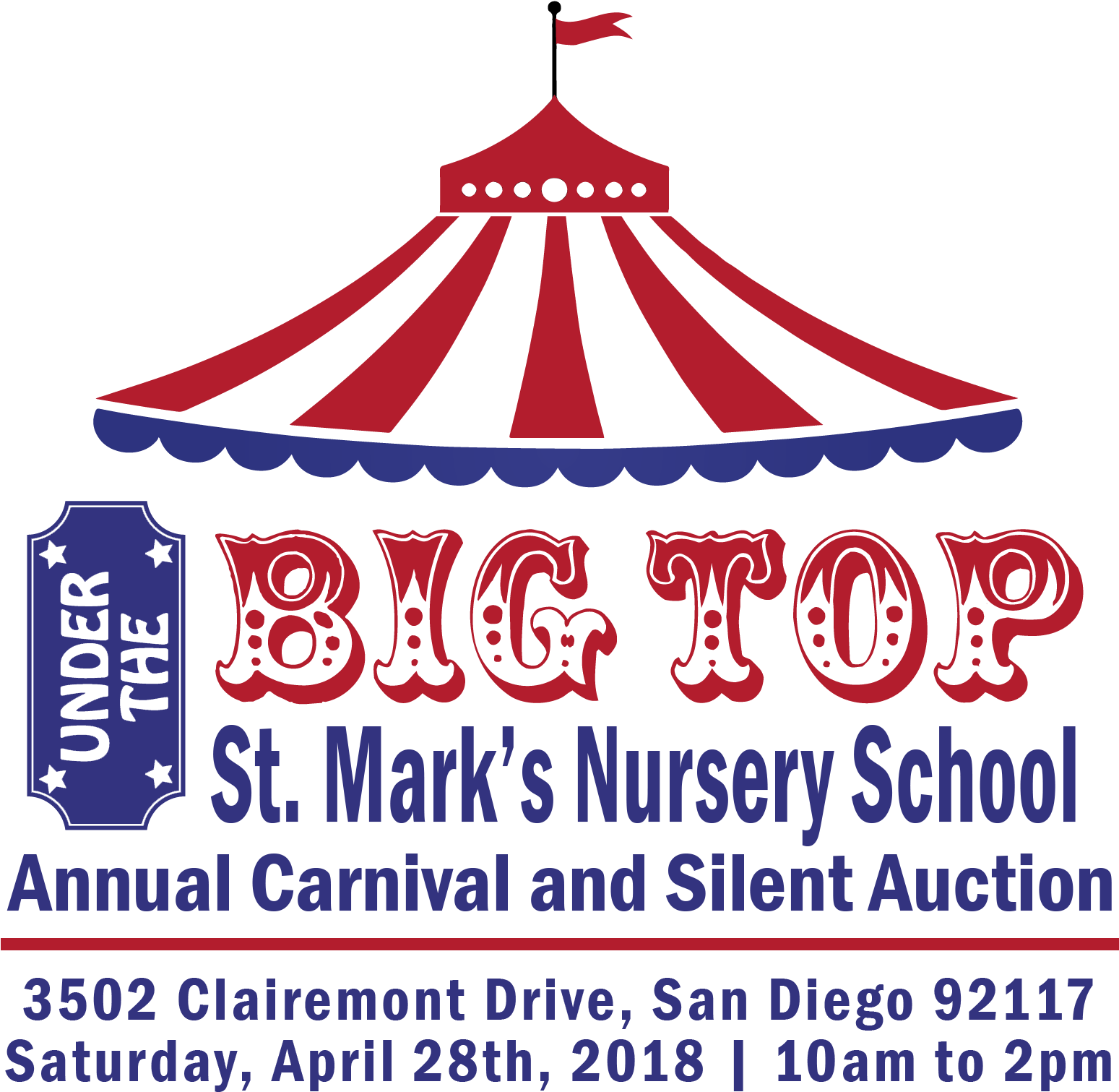 Under The Big And Royalty Free Stock - Elect A Clown Expect A Circus Sticker (1702x1702), Png Download