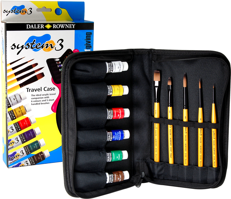 View Larger Image - Daler Rowney System 3 Acrylic Travel Case (900x789), Png Download