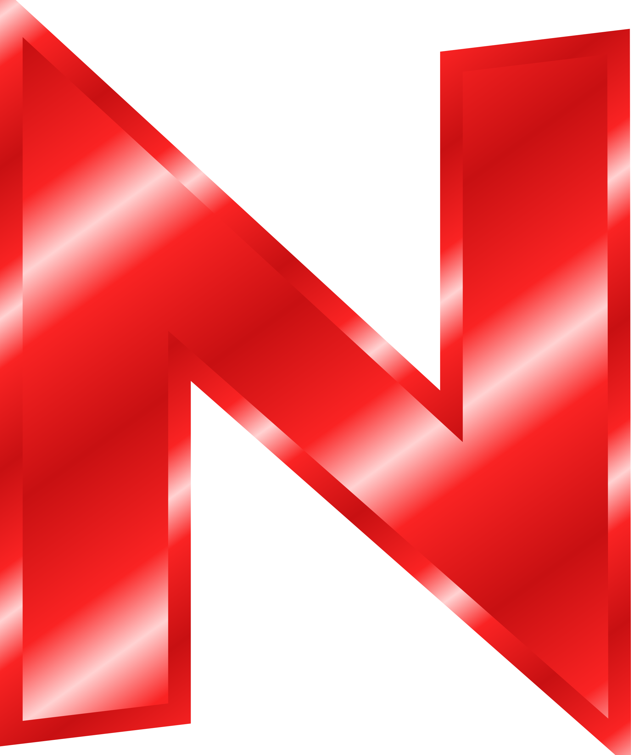 Red Letter N Clipart (669x800), Png Download