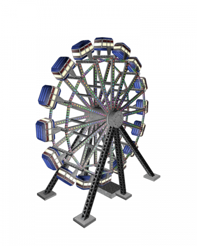 Ferris Wheel (400x500), Png Download