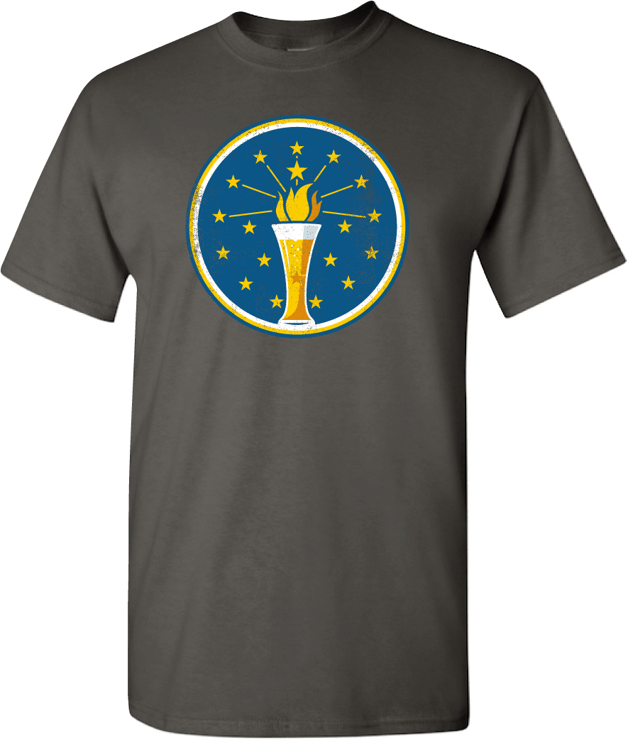 Drink Indiana Beer Icon Logo Tee Front - Sister Jean T Shirt (929x1042), Png Download