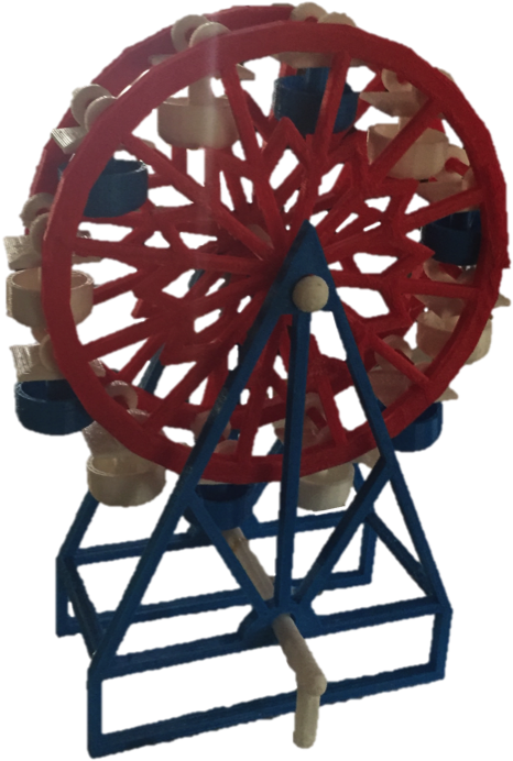 How I Designed This - Ferris Wheel (528x740), Png Download