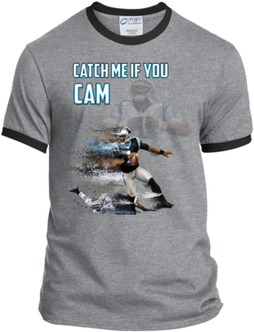 Cam Newton Panthers Custom Designed Fan Ringer Tee - Smart T Shirt Design (480x480), Png Download