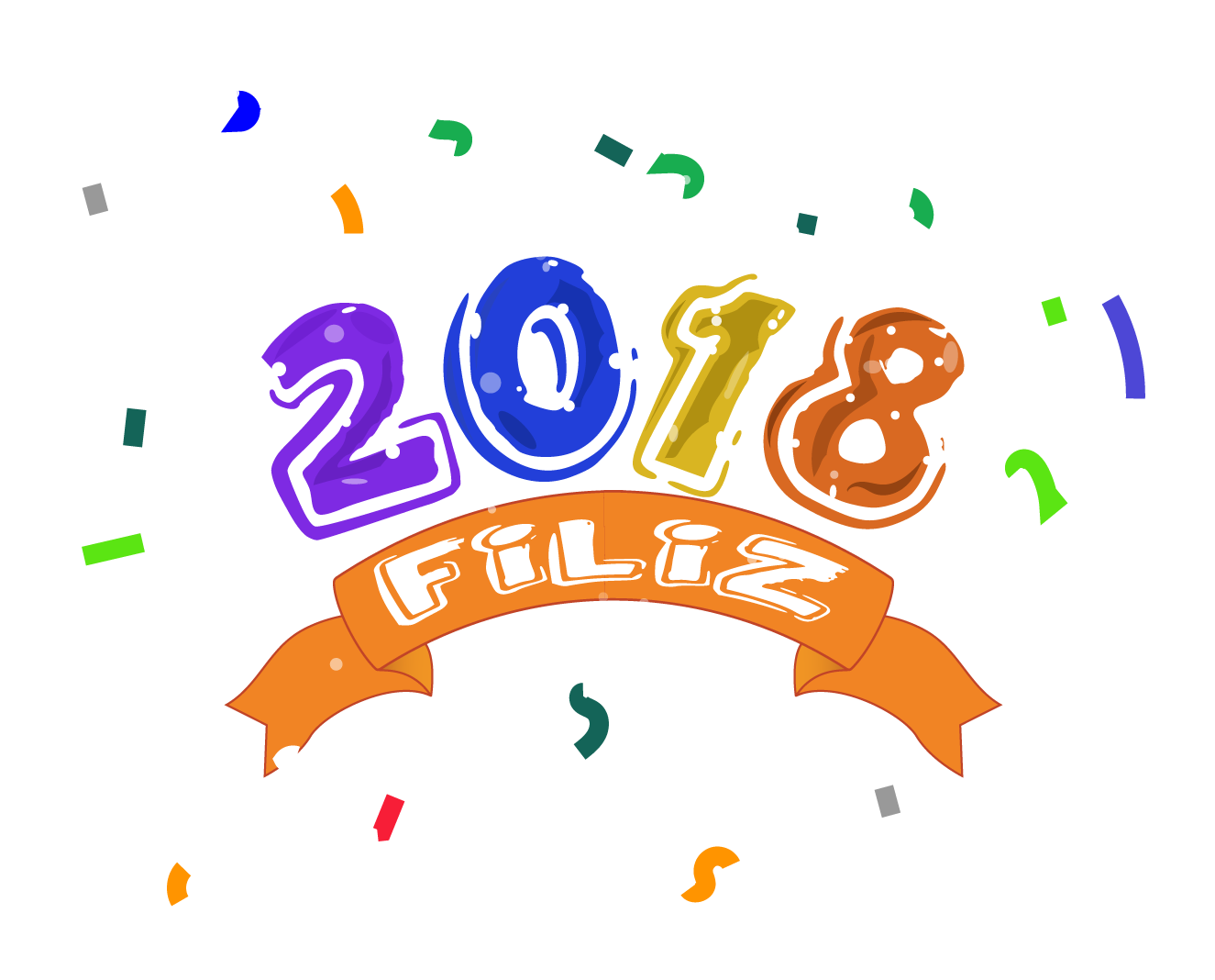 Feliz 2018 Png - Feliz Año 2018 Png (1380x1100), Png Download