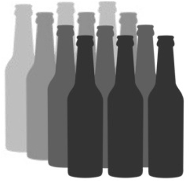 12 Beers - Bottle (400x370), Png Download