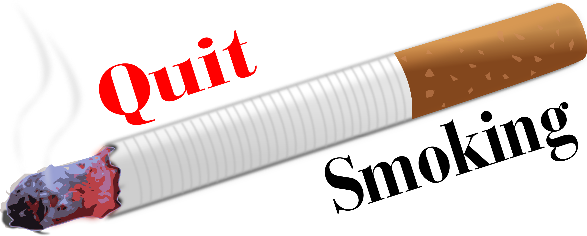 This Free Icons Png Design Of Quit Smoking Remix (2400x967), Png Download