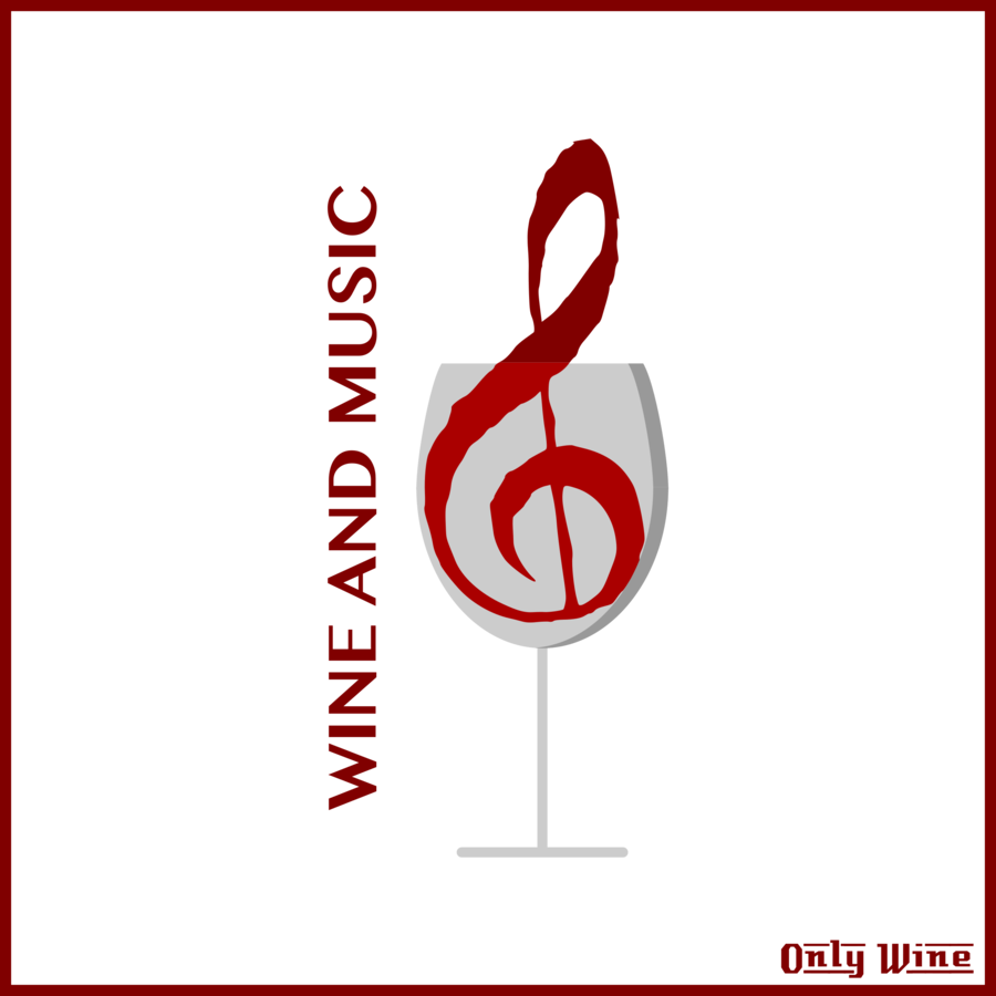 Wine Clipart Wine Glass Clip Art - Treble Clef (900x900), Png Download