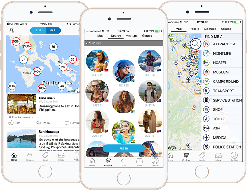 A Social Network For Travellers - Travello App (900x648), Png Download