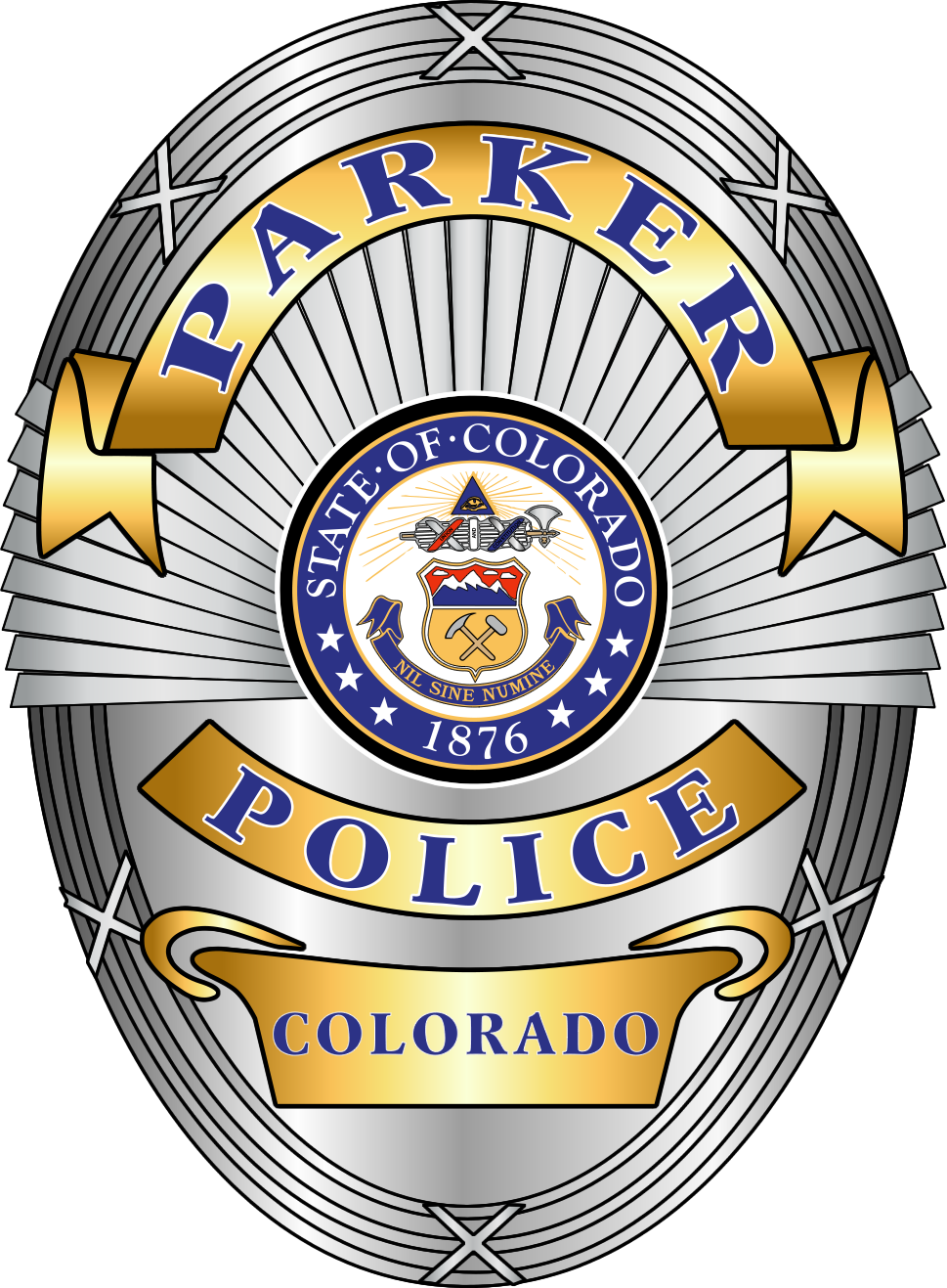 Parkerpd Finalbadge1 - Fw - Littleton Police Department (969x1317), Png Download