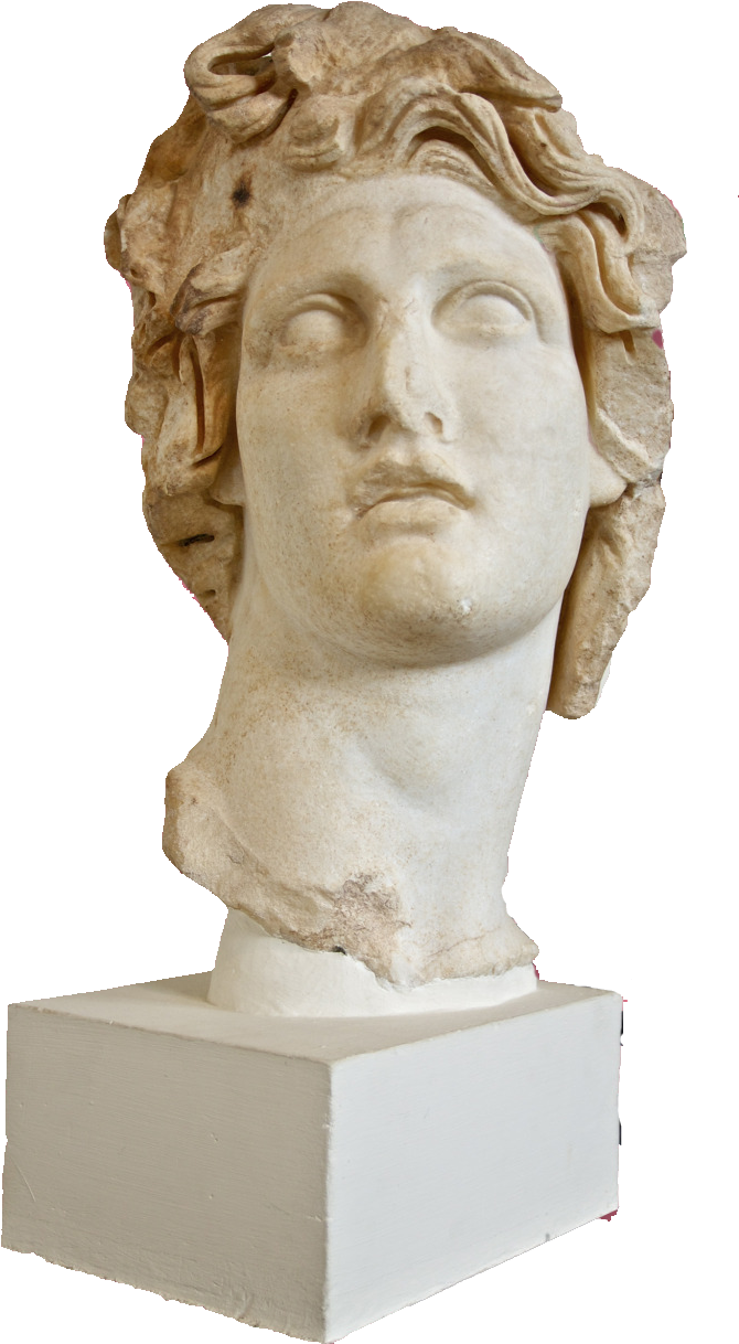 Macintosh Plus Statue Png Clip Free Library - Vaporwave Bust (686x1278), Png Download