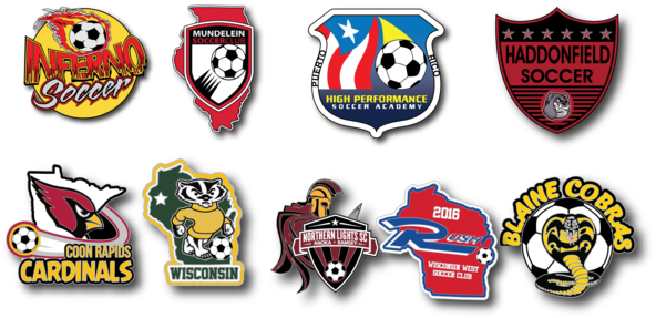Soccer Trading Pins - Puerto Rico High Performance Soccer Academy (600x289), Png Download