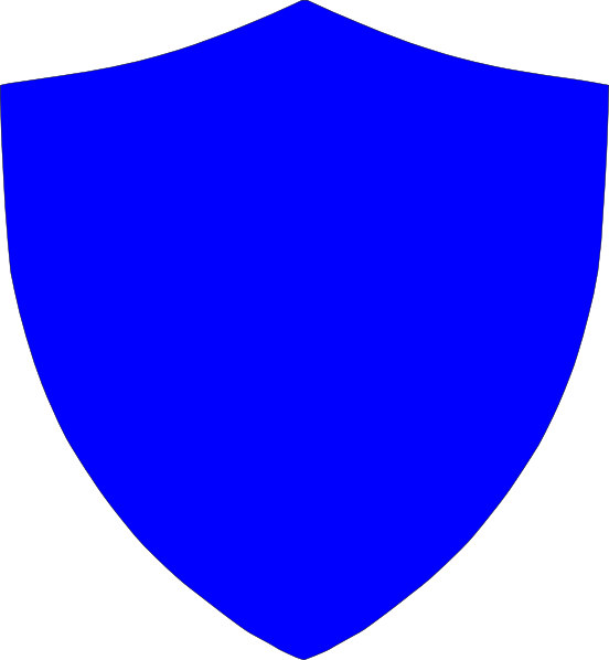 Shield Crest Logo Clip Art Clipart - Shield Logo Png Blue (552x598), Png Download