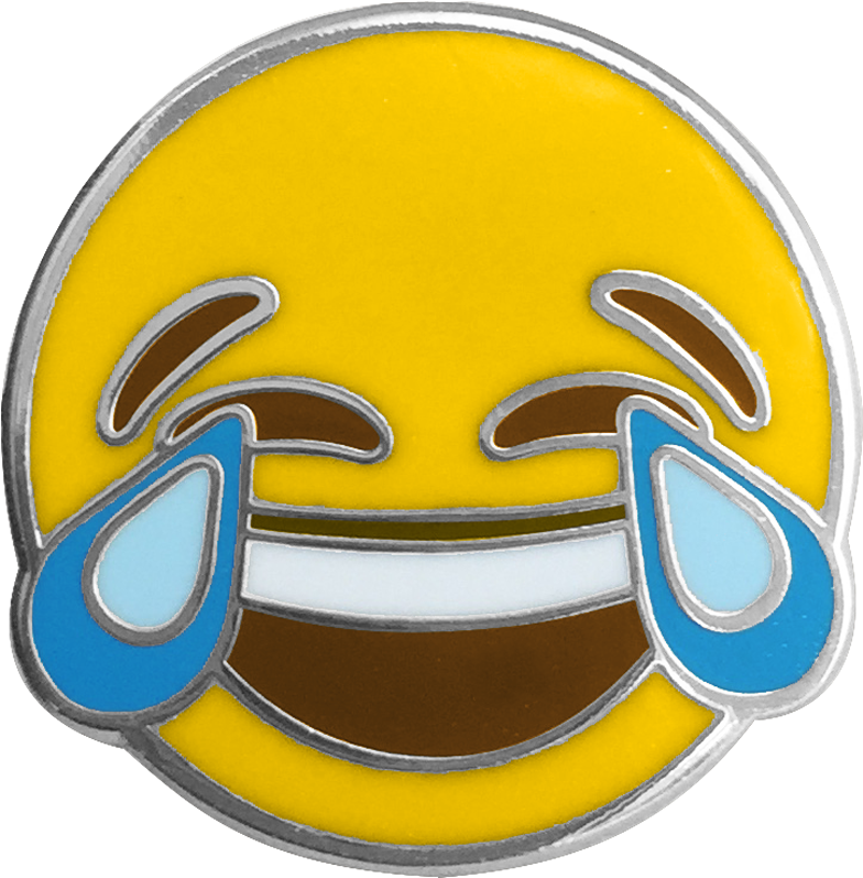 Joy Emoji Pin - Emoji (918x918), Png Download