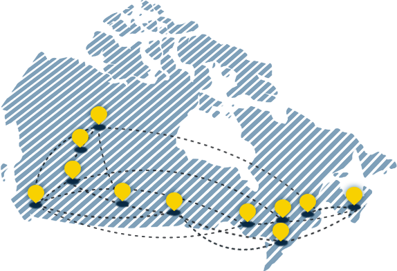 Thewiredserfmap-pins - Iles De La Madeleine Quebec Map (574x393), Png Download