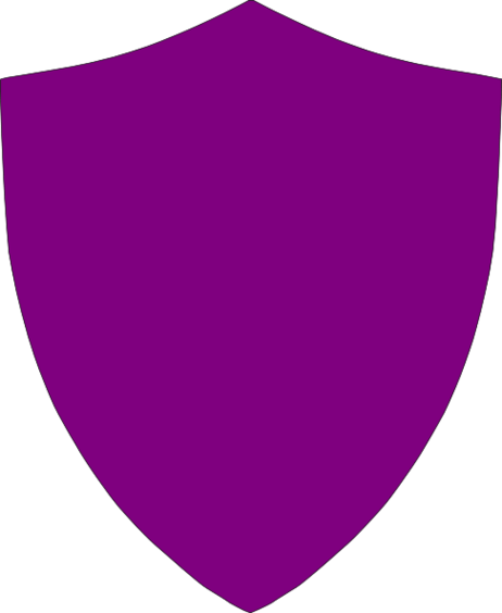 A Purple Blank Crest Clipart - Purple Crest (462x564), Png Download
