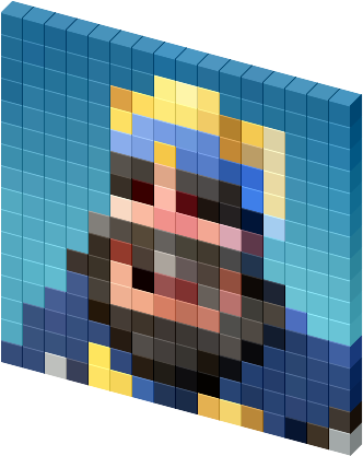 View Favicon On T-shirt - Blue Shark (340x431), Png Download