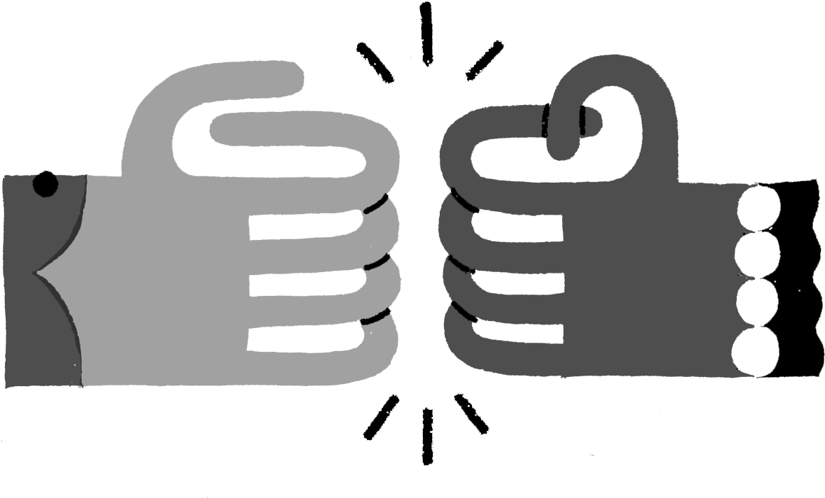 Fist-bump - Fist Bump (2889x1015), Png Download