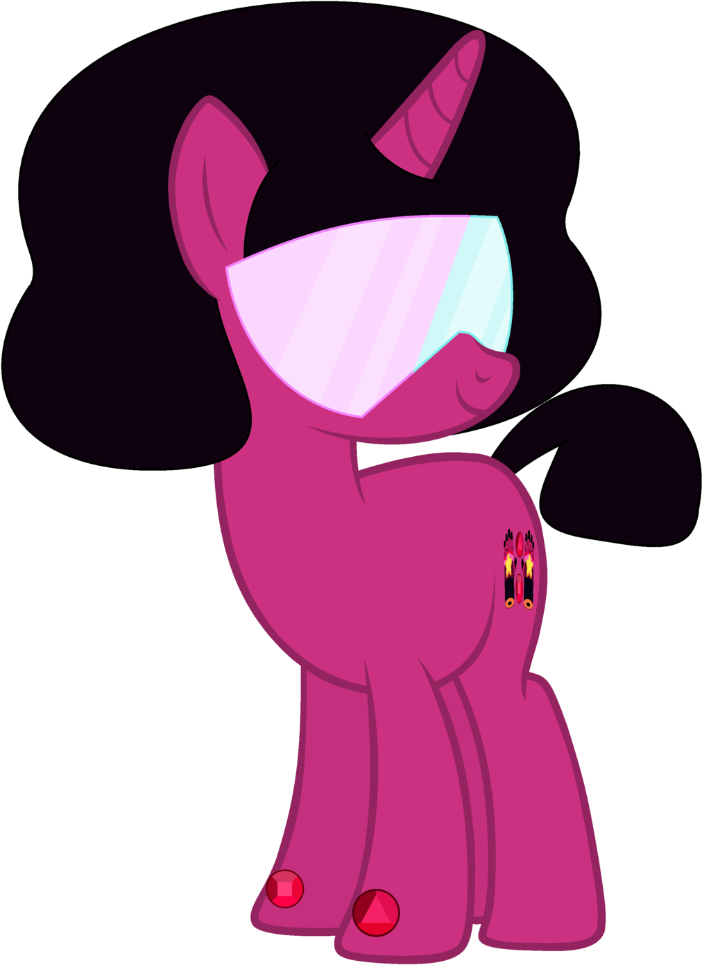 Ra1nb0wk1tty, Garnet , Ponified, Pony, Safe, Simple - Garnet From Steven Universe (1024x1400), Png Download