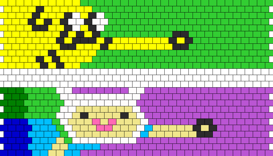 Finn And Jake Fist Bump Cuffs Bead Pattern - Fist Bump (917x524), Png Download