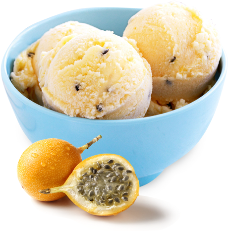 Ice Cream Passion Fruit (600x756), Png Download