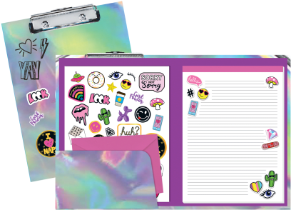 Holographic Clipboard Set - Iscream Holographic Clipboard Set (415x415), Png Download