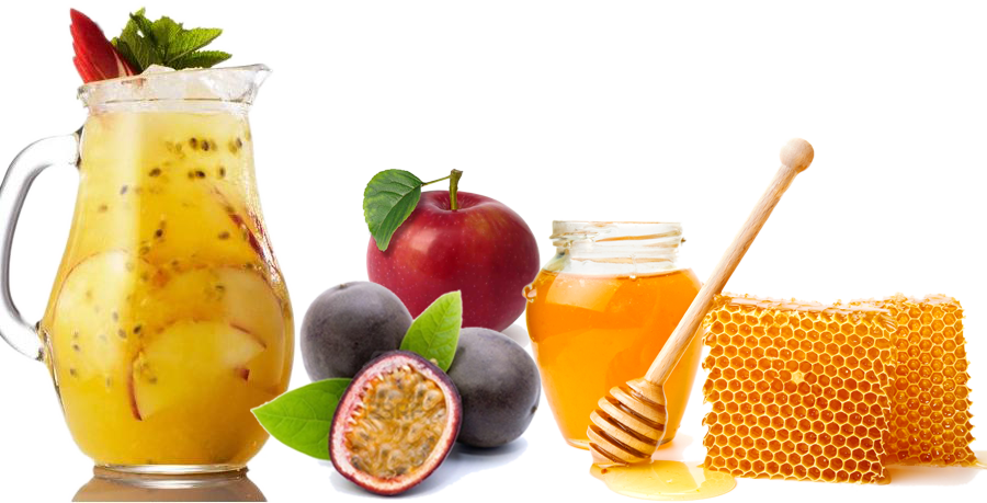Passion With Honey Juice - Honey And Fruit Juice (900x459), Png Download