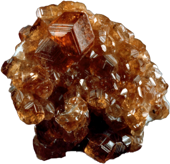 Garnet - Garnet From The Jeffery Mine In Quebec, Canada (600x577), Png Download