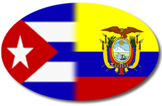 Ecuador And Cuba Review Bilateral Cooperation - Ecuador Flag (540x354), Png Download